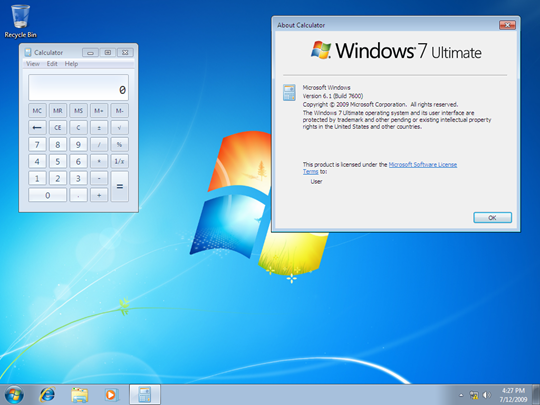 windows7600rtm thumb1 Download Windows 7 RTM Build 7600 again